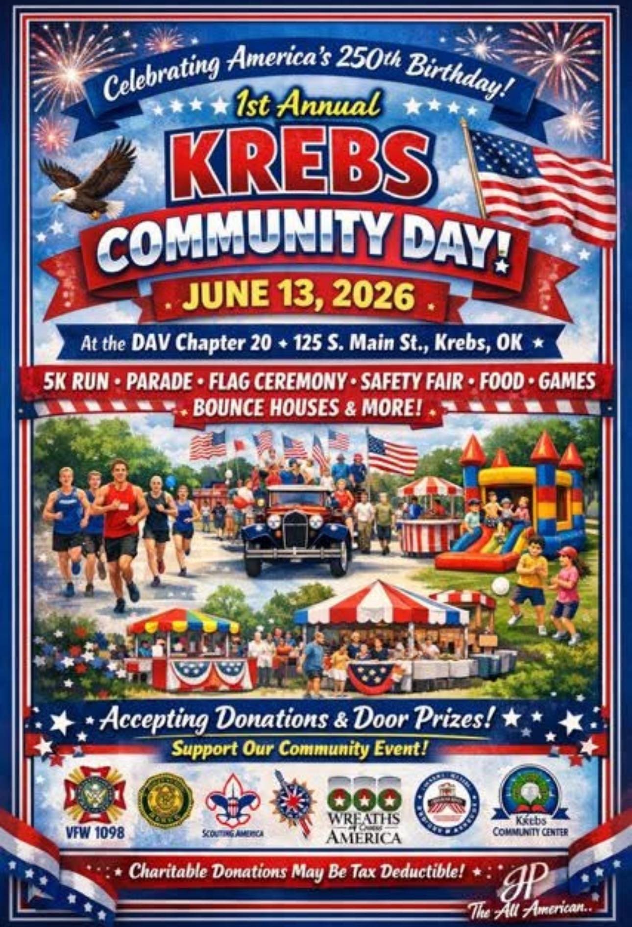 Krebs Community Day - America's 250th Birthday Celebration
