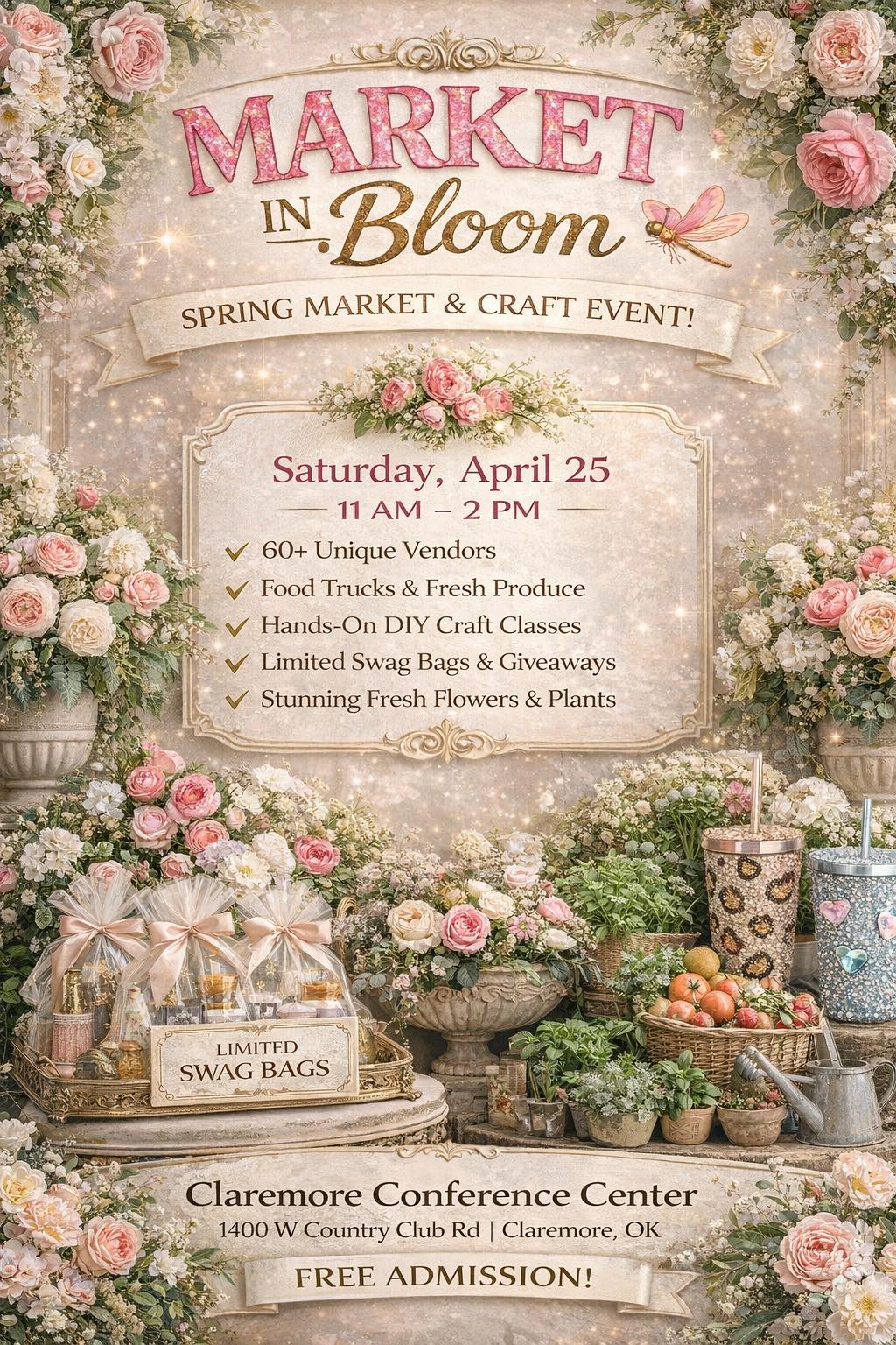 MARKET IN Bloom SPRING MARKET & CRAFT EVENT!