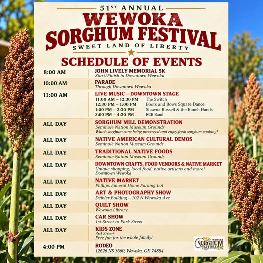 51st Annual Wewoka Sorghum Festival