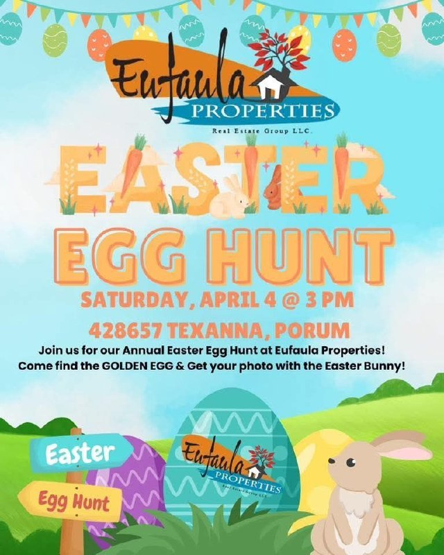 Annual Easter Egg Hunt at Eufaula Properties