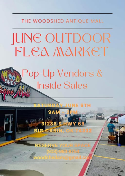 The Woodshed Antique Mall June Outdoor Flea Market