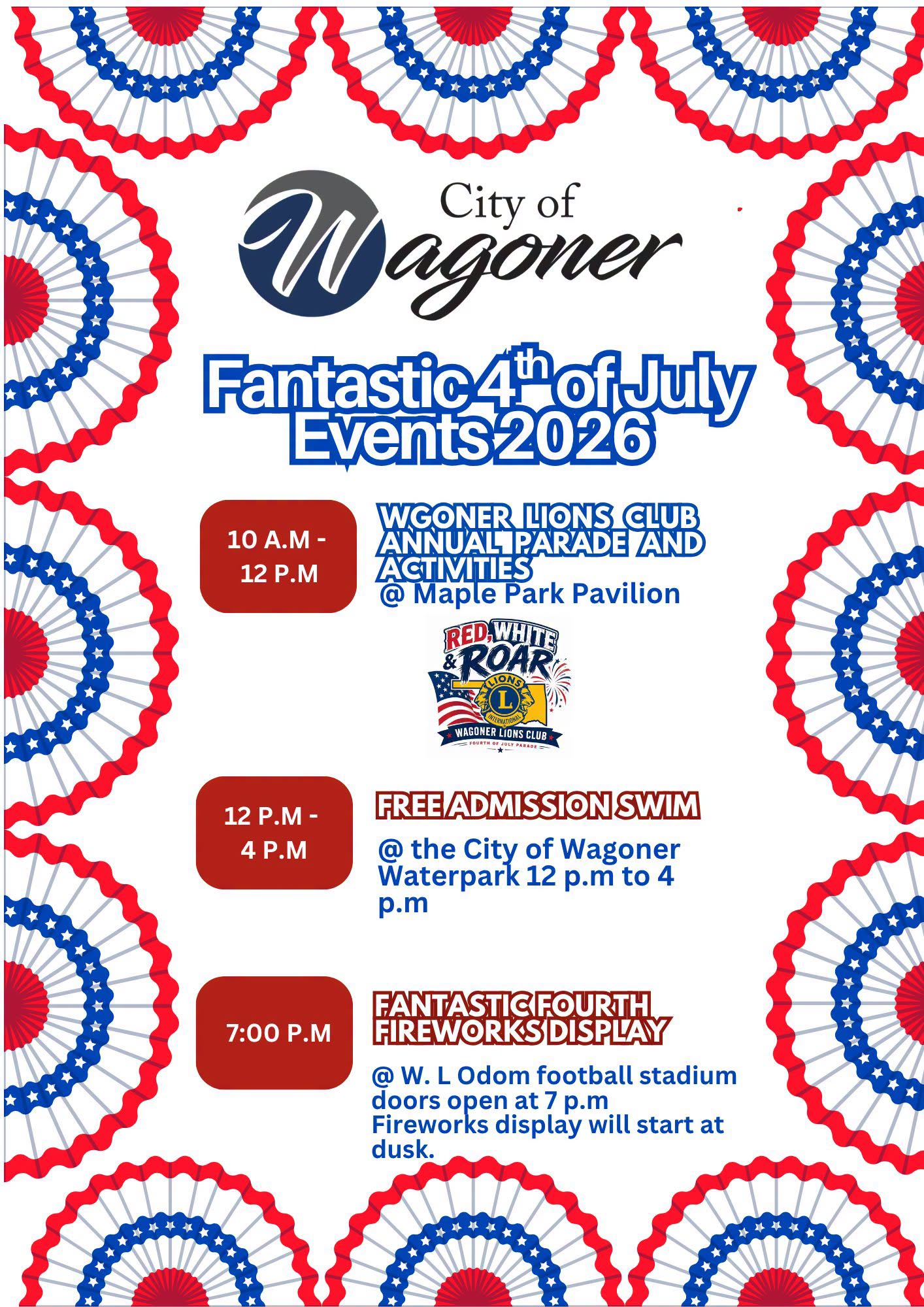 Wagoner 4th of July Fireworks Show