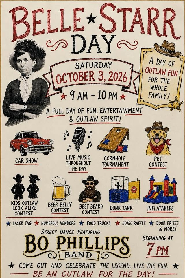 Belle Starr Day