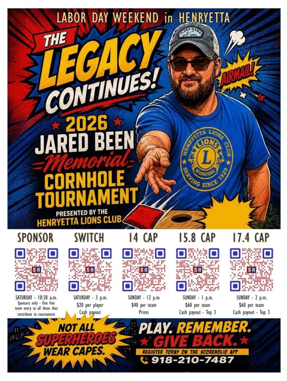 Lions Club Cornhole Tournament