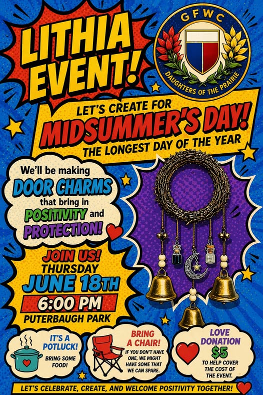 LITHIA GFWC Midsummer's Day Door Charm Making
