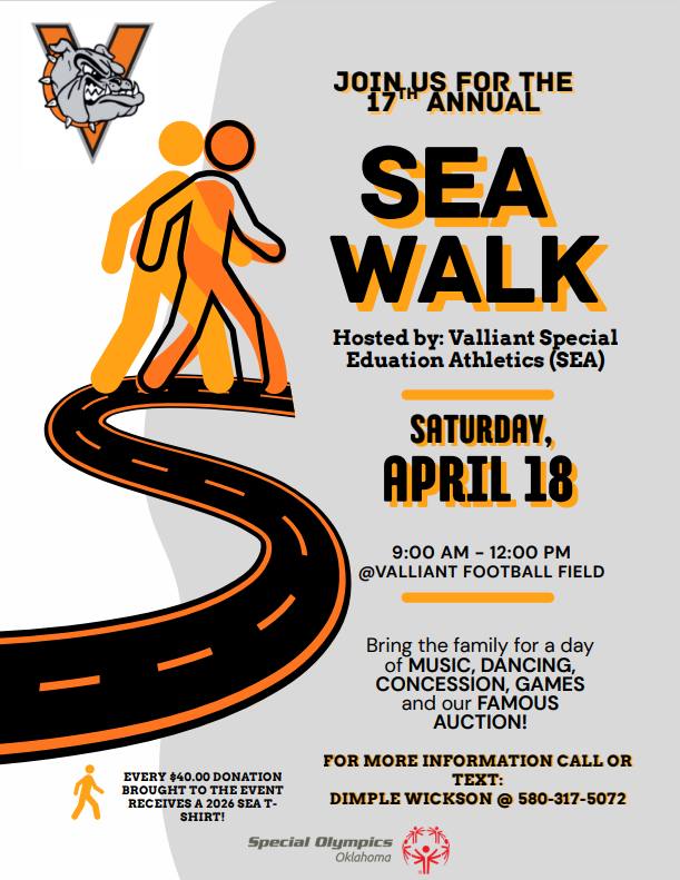 Valliant Bulldogs Special Olympics SEA Walk Fundraiser