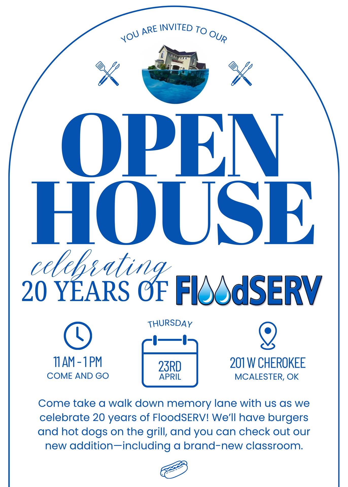 FloodSERV 20th Anniversary Open House