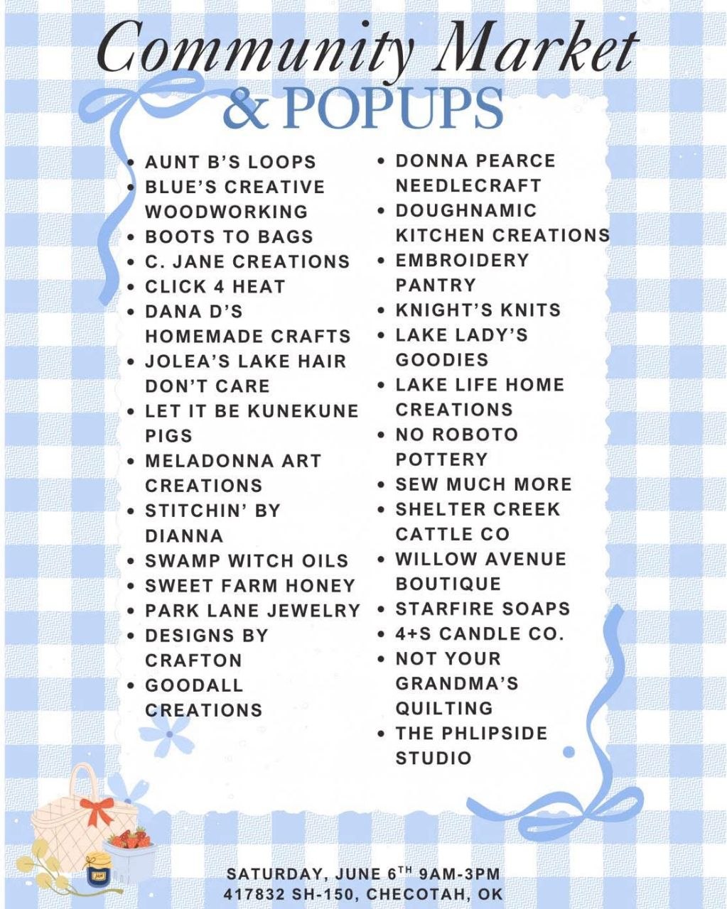 Community Market & POPUPS