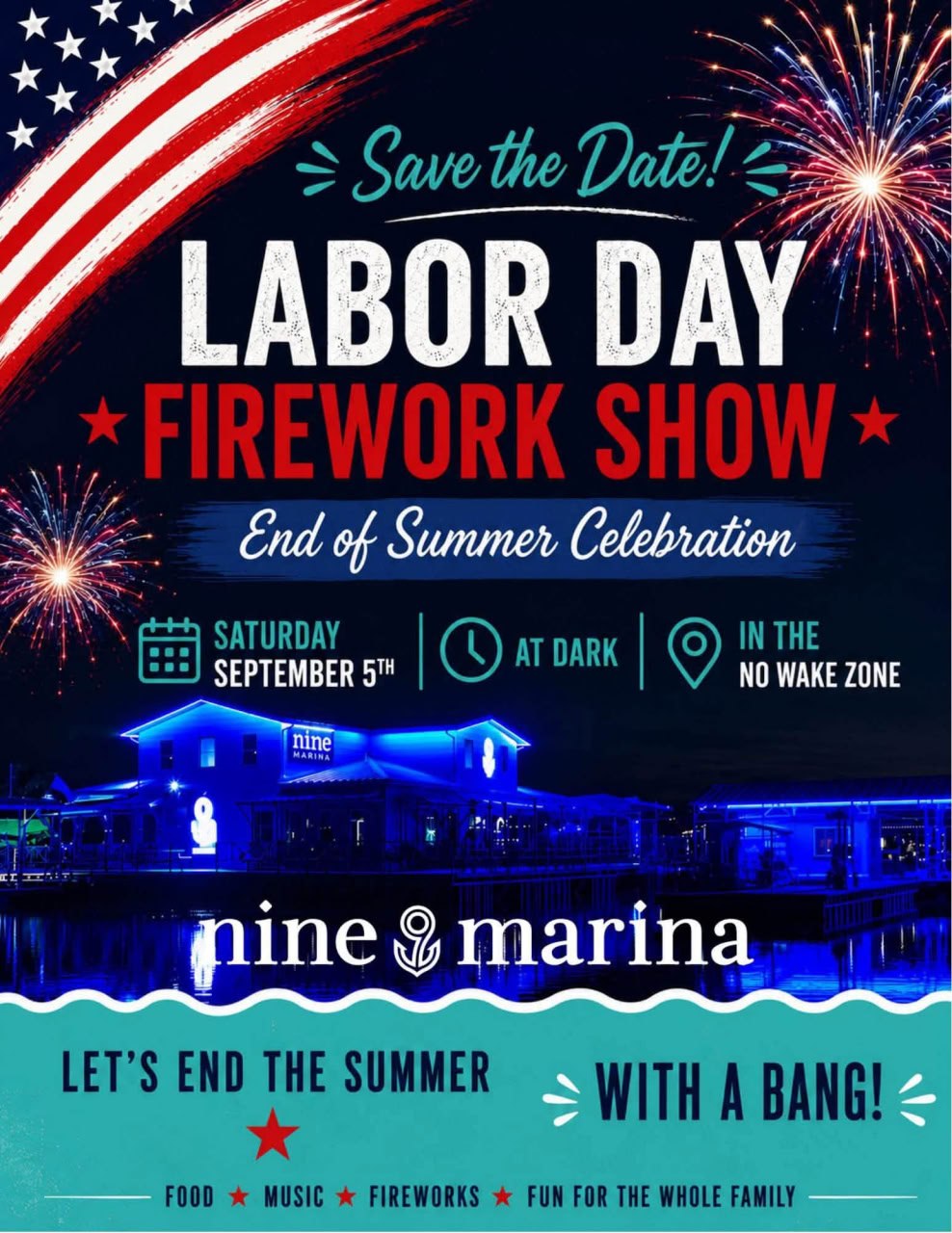 Labor Day Firework Show - End of Summer Celebration