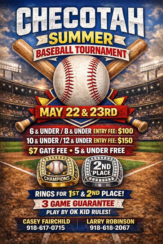 Checotah Summer Baseball Tournament