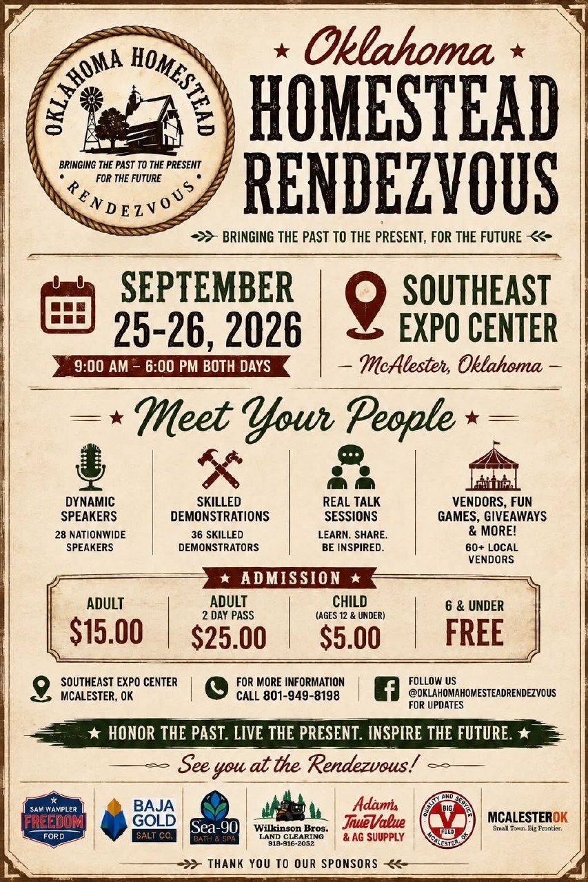Oklahoma Homestead Rendezvous