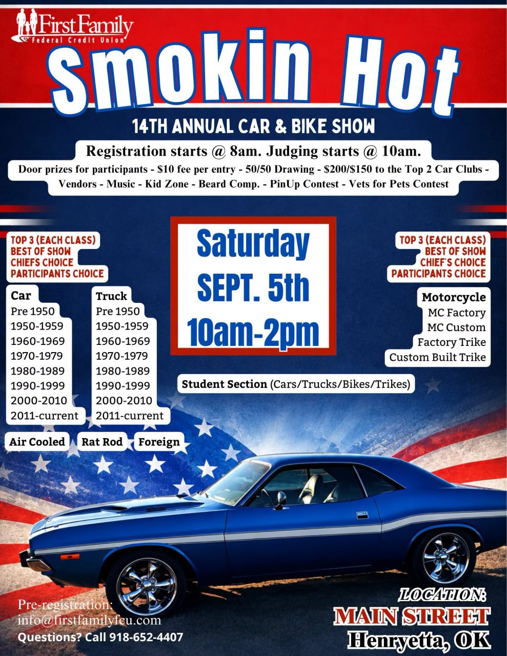 Smokin Hot 14th Annual Car & Bike Show