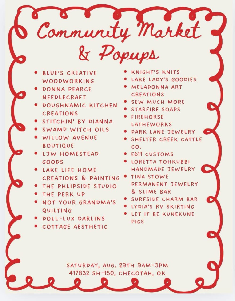 Community Market & Popups
