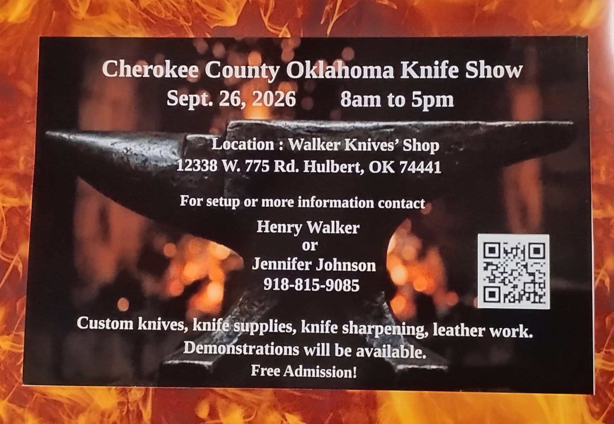 Cherokee County Oklahoma Knife Show