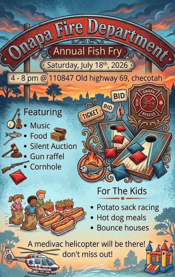 Onapa Fire Department Annual Fish Fry