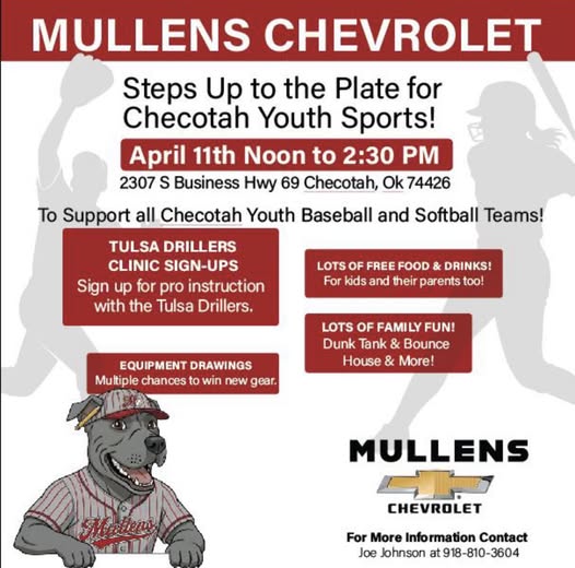 Mullens Chevrolet Steps Up for Checotah Youth Sports